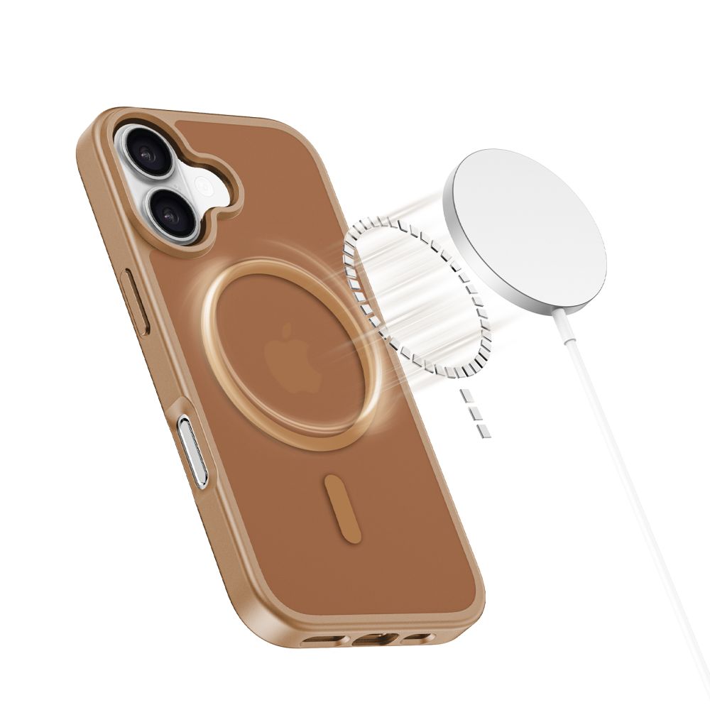Tech-Protect Tech-Protect iPhone 17 Skal MagSafe BasicMag Matte Brown
