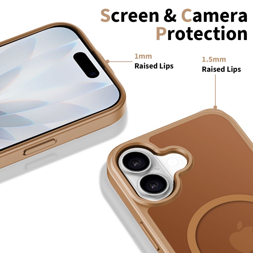 Tech-Protect Tech-Protect iPhone 17 Skal MagSafe BasicMag Matte Brown