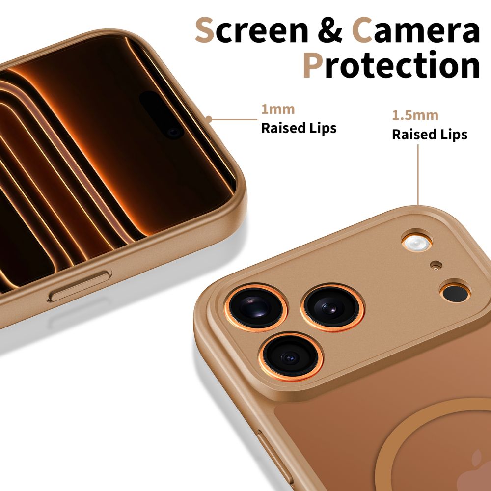 Tech-Protect Tech-Protect iPhone 17 Pro Skal MagSafe BasicMag Matte Brown