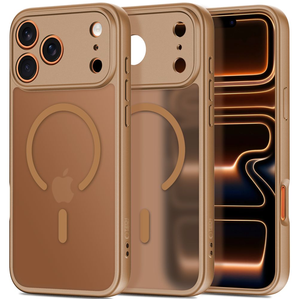 Tech-Protect Tech-Protect iPhone 17 Pro Max Skal MagSafe BasicMag Matte Brown