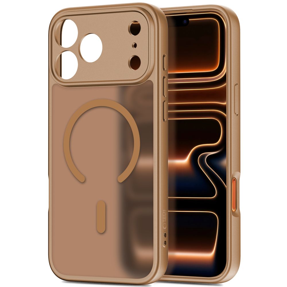 Tech-Protect Tech-Protect iPhone 17 Pro Max Skal MagSafe BasicMag Matte Brown