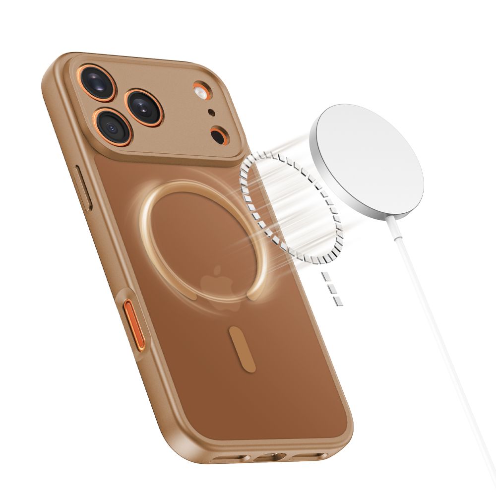 Tech-Protect Tech-Protect iPhone 17 Pro Max Skal MagSafe BasicMag Matte Brown