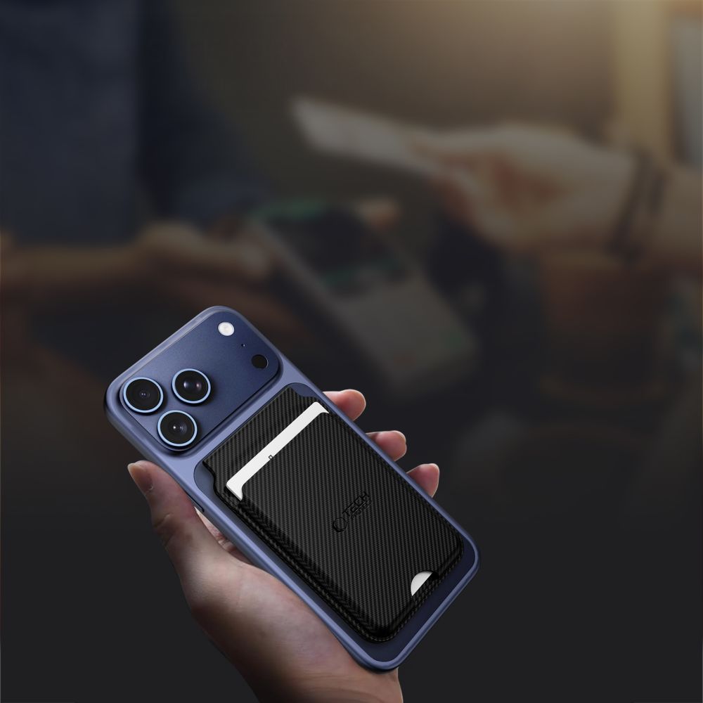 Tech-Protect Tech-Protect Magnetisk MagSafe Korthållare MagWallet Kickstand Carbon