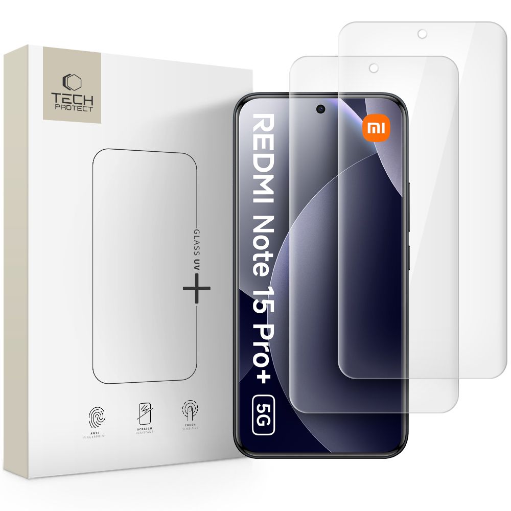 Tech-Protect Tech-Protect Redmi Note 15 Pro Plus 2-PACK Skärmskydd GlassUV+