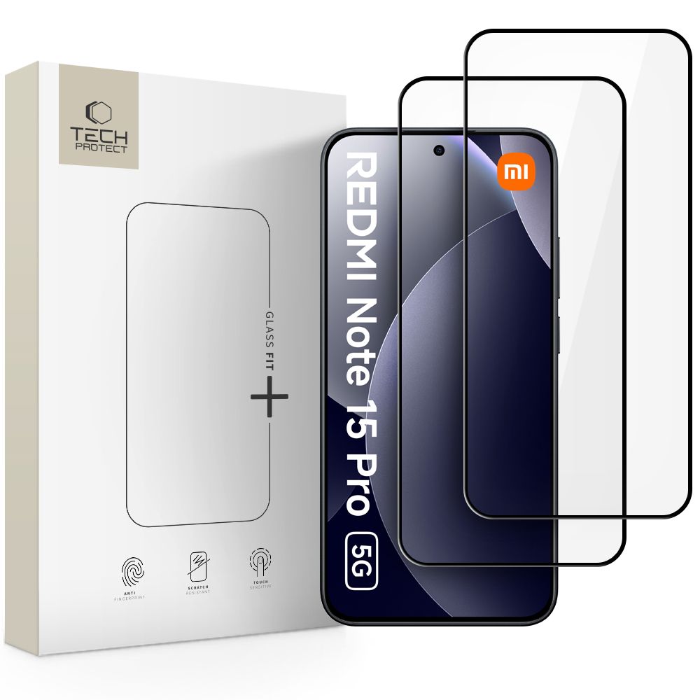 Tech-Protect Tech-Protect Redmi Note 15 Pro 5G 2-PACK Skärmskydd GlassFit+