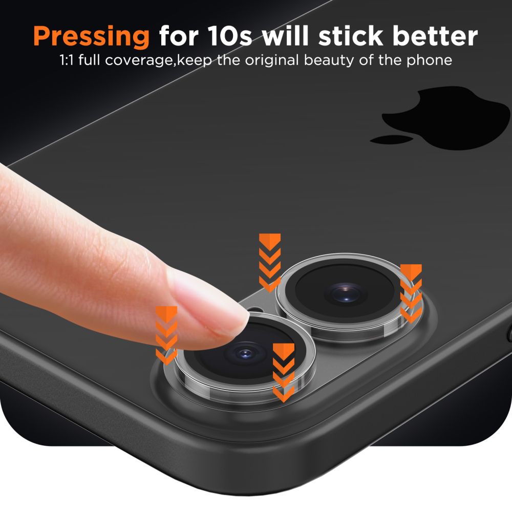 Tech-Protect Tech-Protect iPhone 17 Linsskydd CamFull Fit+ Transparent