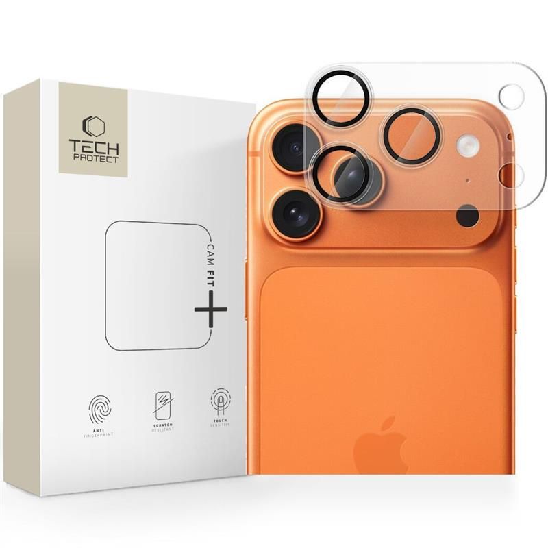Tech-Protect Tech-Protect iPhone 17 Pro Max Linsskydd CamFull Fit+ Transparent
