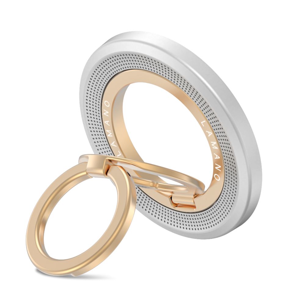 Tech-Protect Tech-Protect Magnetisk MagSafe Ringhållare Lamano Grå / Guld