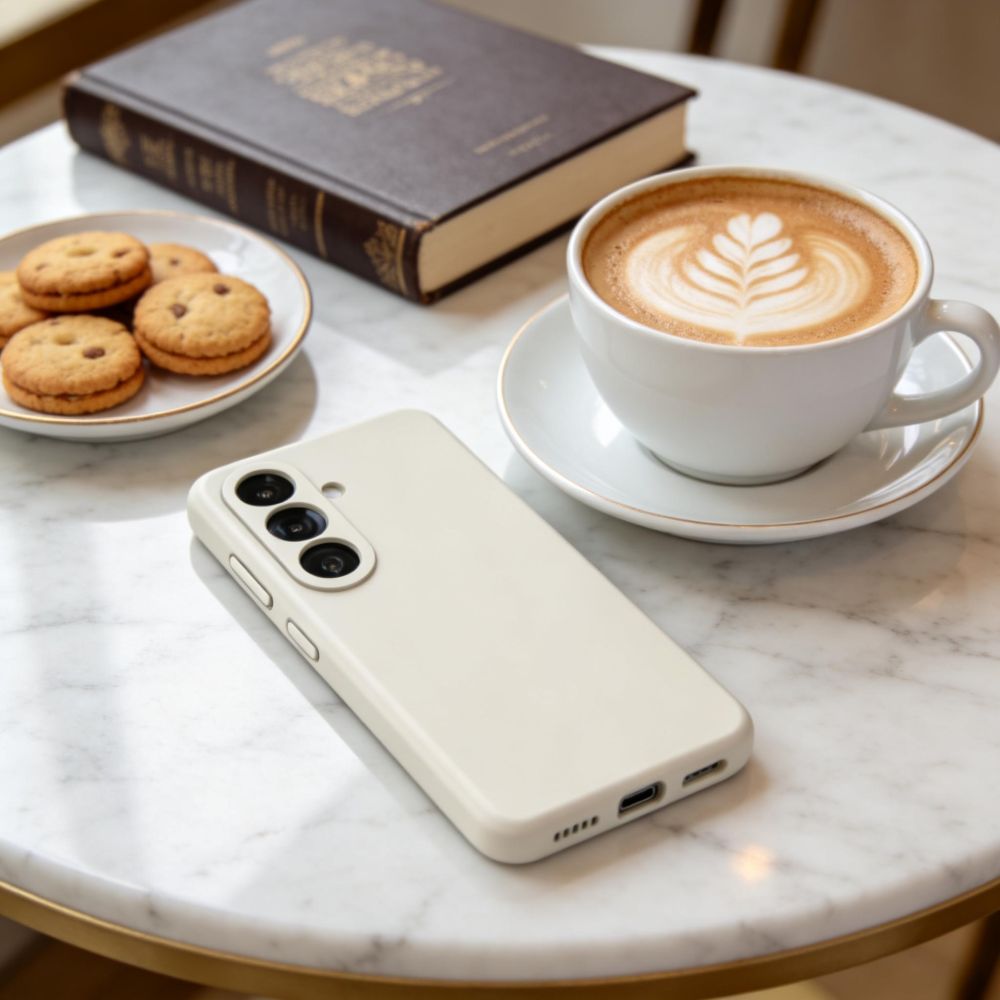Tech-Protect Tech-Protect Galaxy S26 Skal MagSafe Silicone Cosmic Latte