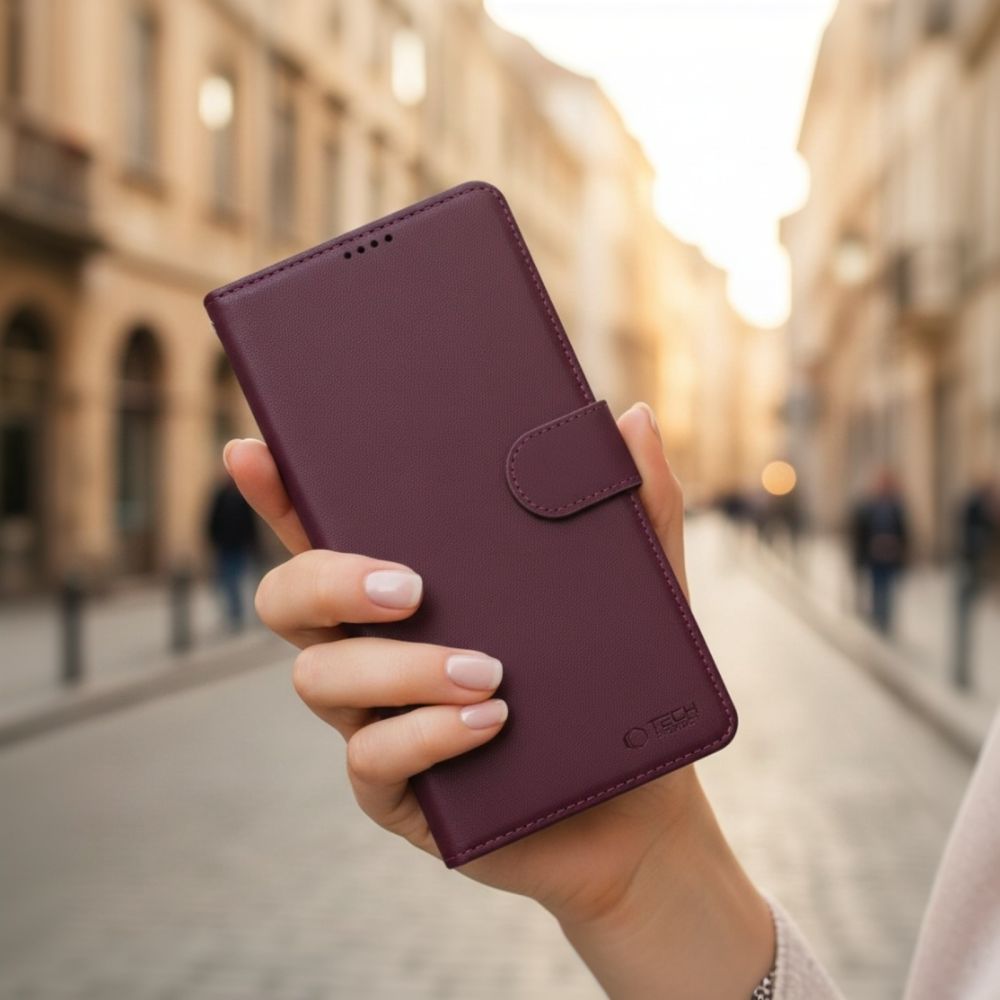 Tech-Protect Tech-Protect Samsung Galaxy S26 Fodral Läder Mulberry