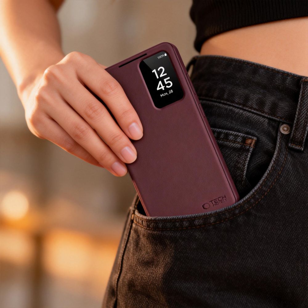 Tech-Protect Tech-Protect Galaxy S26 Plus Fodral Smart Wallet Mulberry
