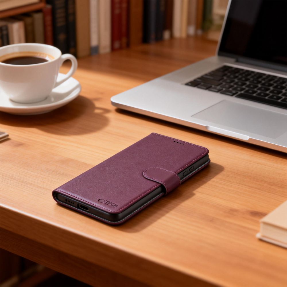 Tech-Protect Tech-Protect Galaxy A37 / A36 / A56 Fodral Läder Mulberry