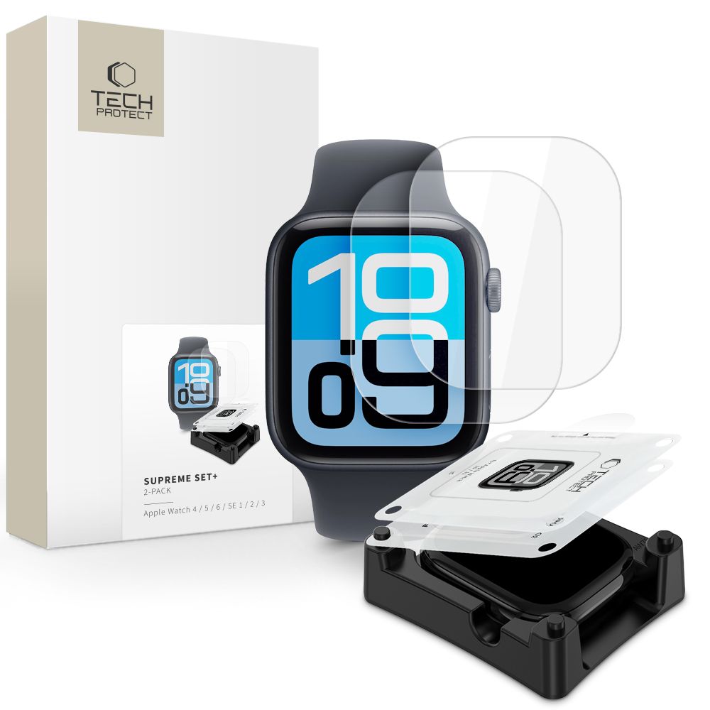 Tech-Protect Tech-Protect Apple Watch 44 mm 2-PACK Skärmsskydd HydroFlex+