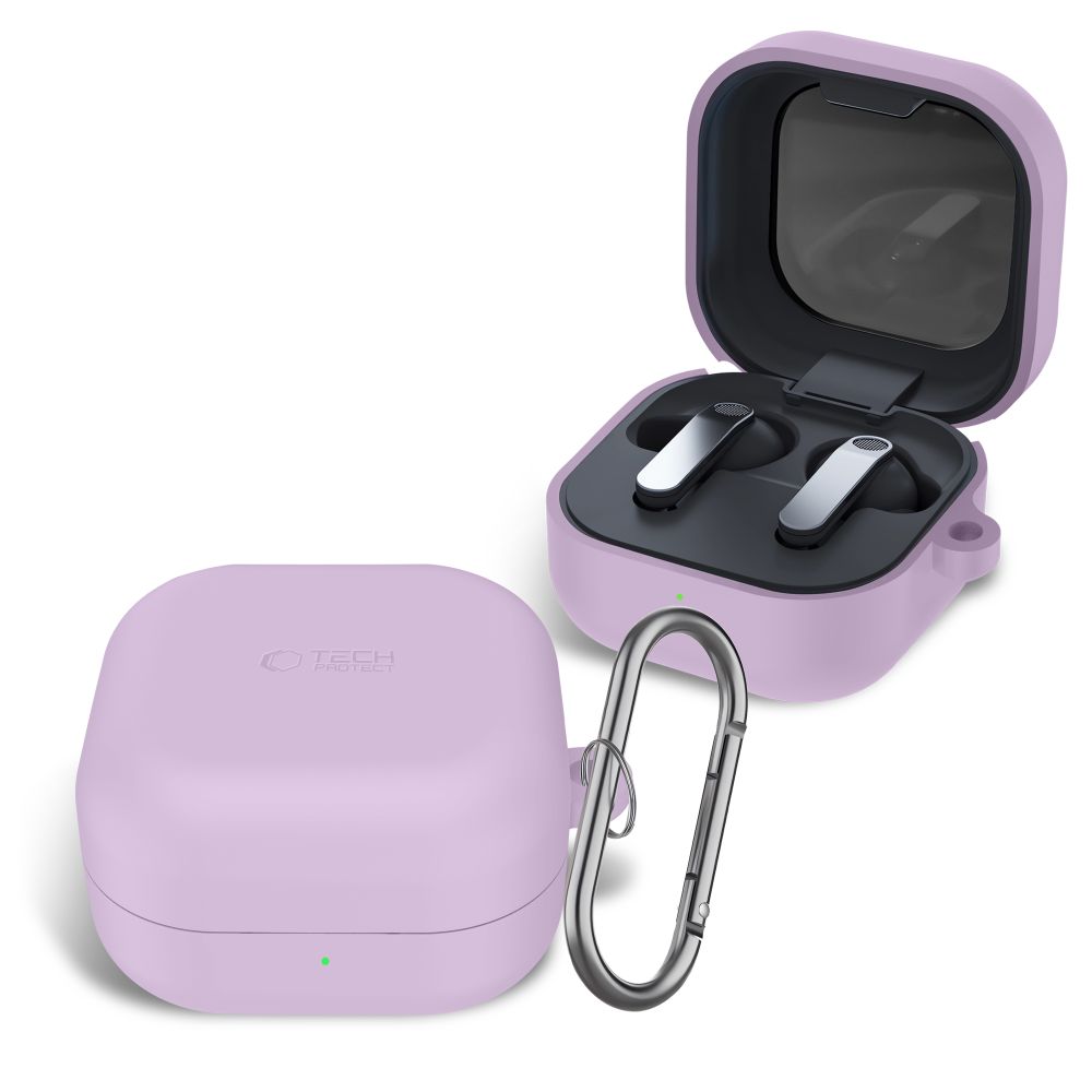 Tech-Protect Tech-Protect Galaxy Buds 4 / 4 Pro Skal Silikon Hook Lavender