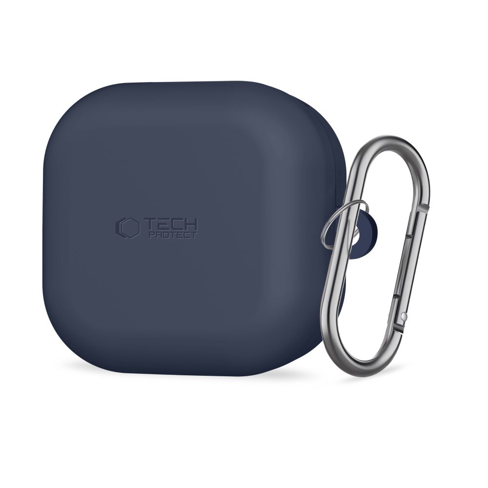 Tech-Protect Tech-Protect Galaxy Buds 4 / 4 Pro Skal Silikon Hook Navy Blue