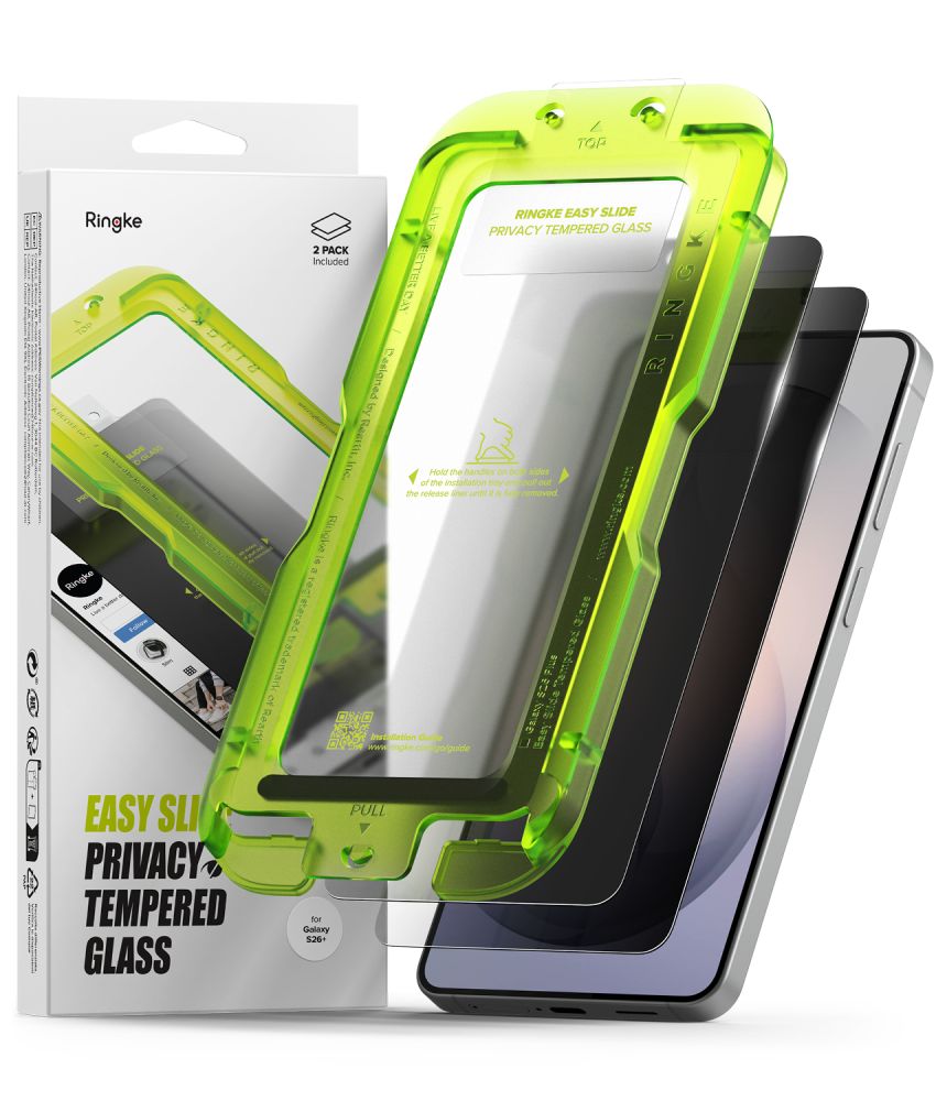 Ringke Ringke Galaxy S26 Plus 2-PACK Easy Slide Skärmskydd Härdat Glas
