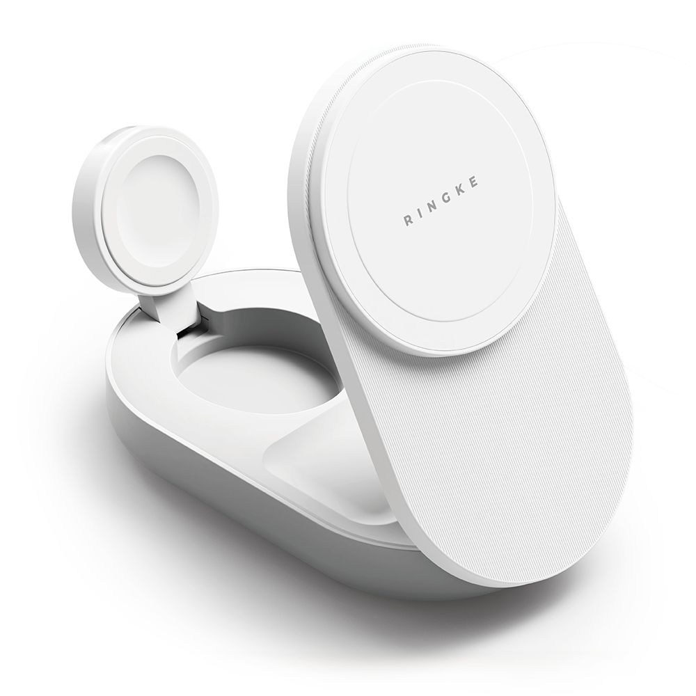 Ringke Ringke 25W 3in1 Trådlös Magnetisk MagSafe Laddare Vit