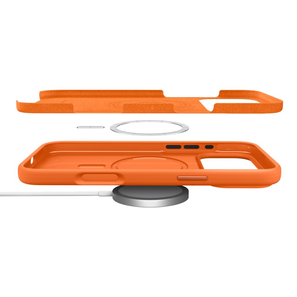 Spigen Spigen iPhone 17 Pro Max Skal MagSafe Silicone Fit Cosmic Orange