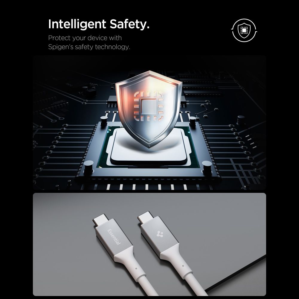 Spigen Spigen 2m 100W USB-C - USB-C Kabel Essential Vit
