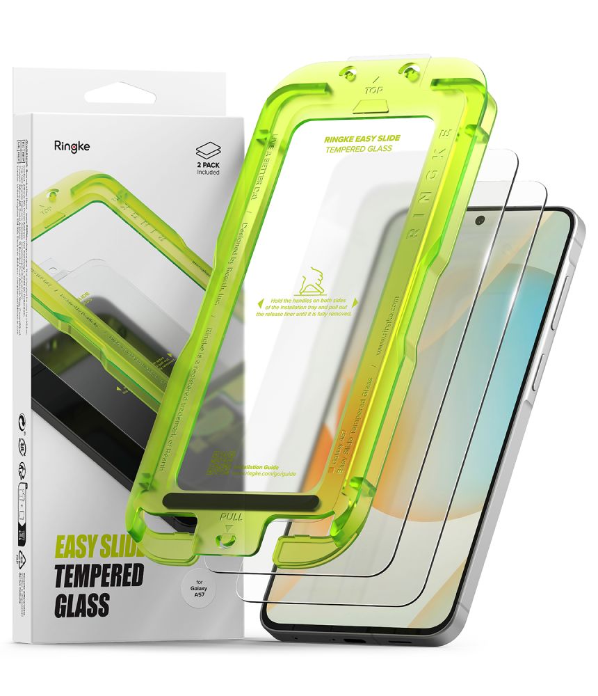 Ringke Ringke Galaxy A57 5G 2-PACK Easy Slide Skärmskydd Härdat Glas