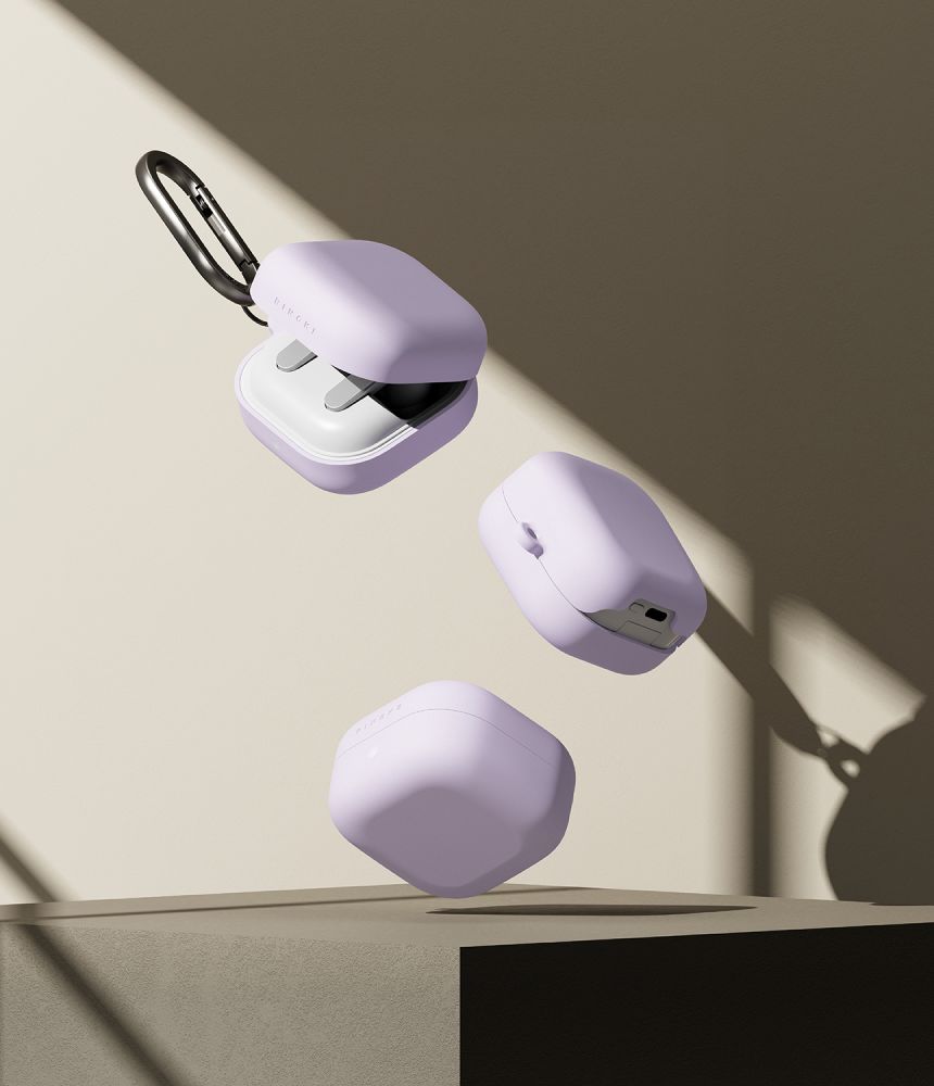 Ringke Ringke Galaxy Buds 4 / 4 Pro Skal Silikon Ljus Lila