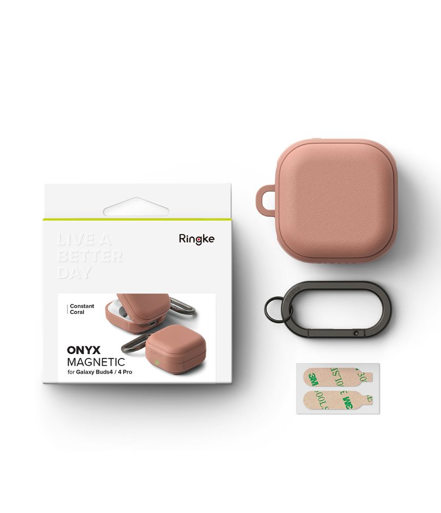 Ringke Ringke Galaxy Buds 4 / 4 Pro Skal MagSafe Onyx Constant Coral