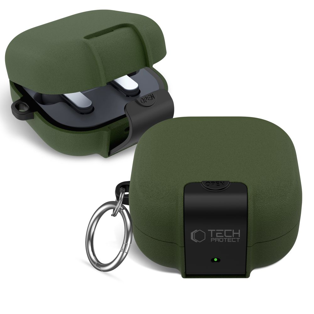 Tech-Protect Tech-Protect Galaxy Buds 4 / 4 Pro Skal Slim Hook Olive Green