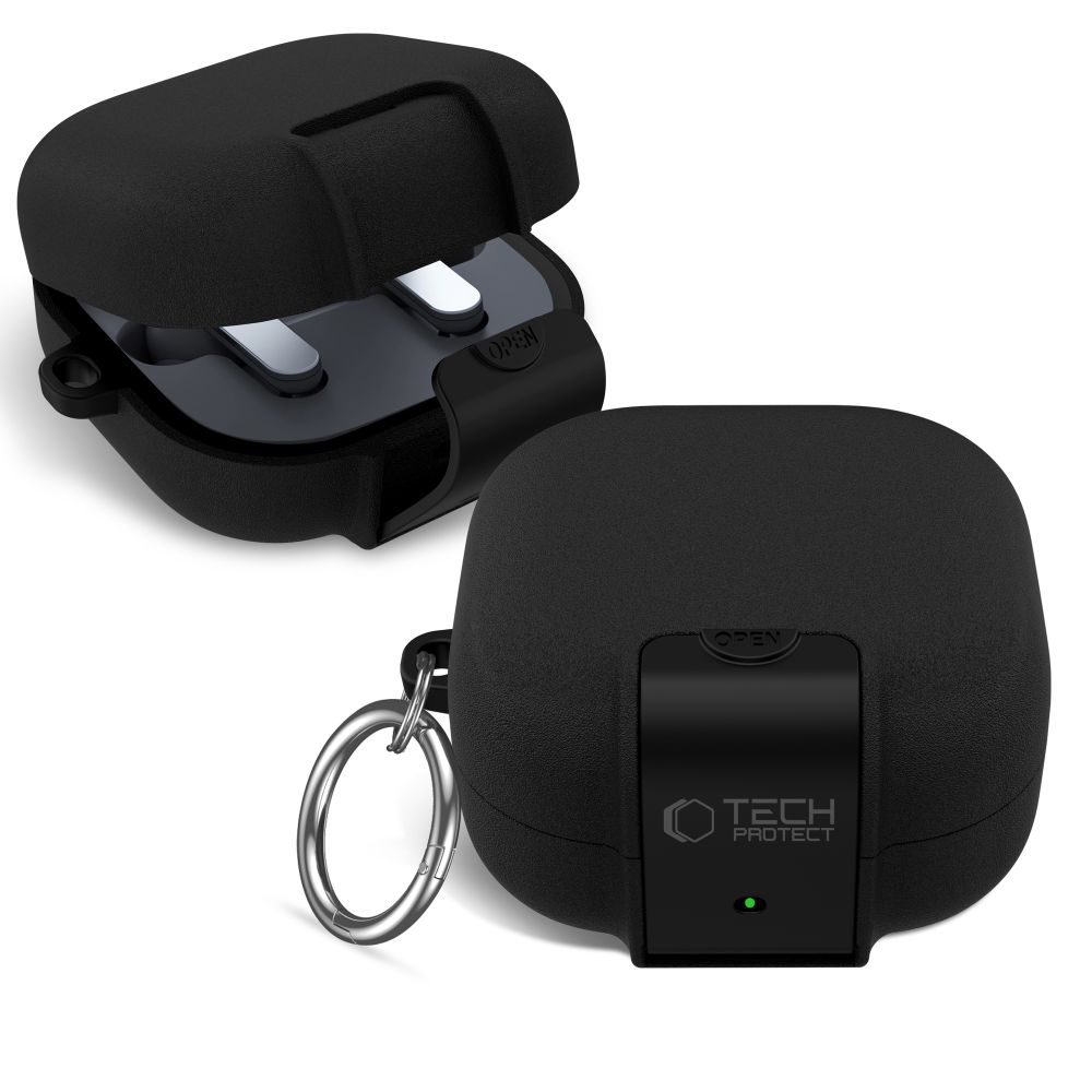 Tech-Protect Tech-Protect Galaxy Buds 4 / 4 Pro Skal Slim Hook Svart