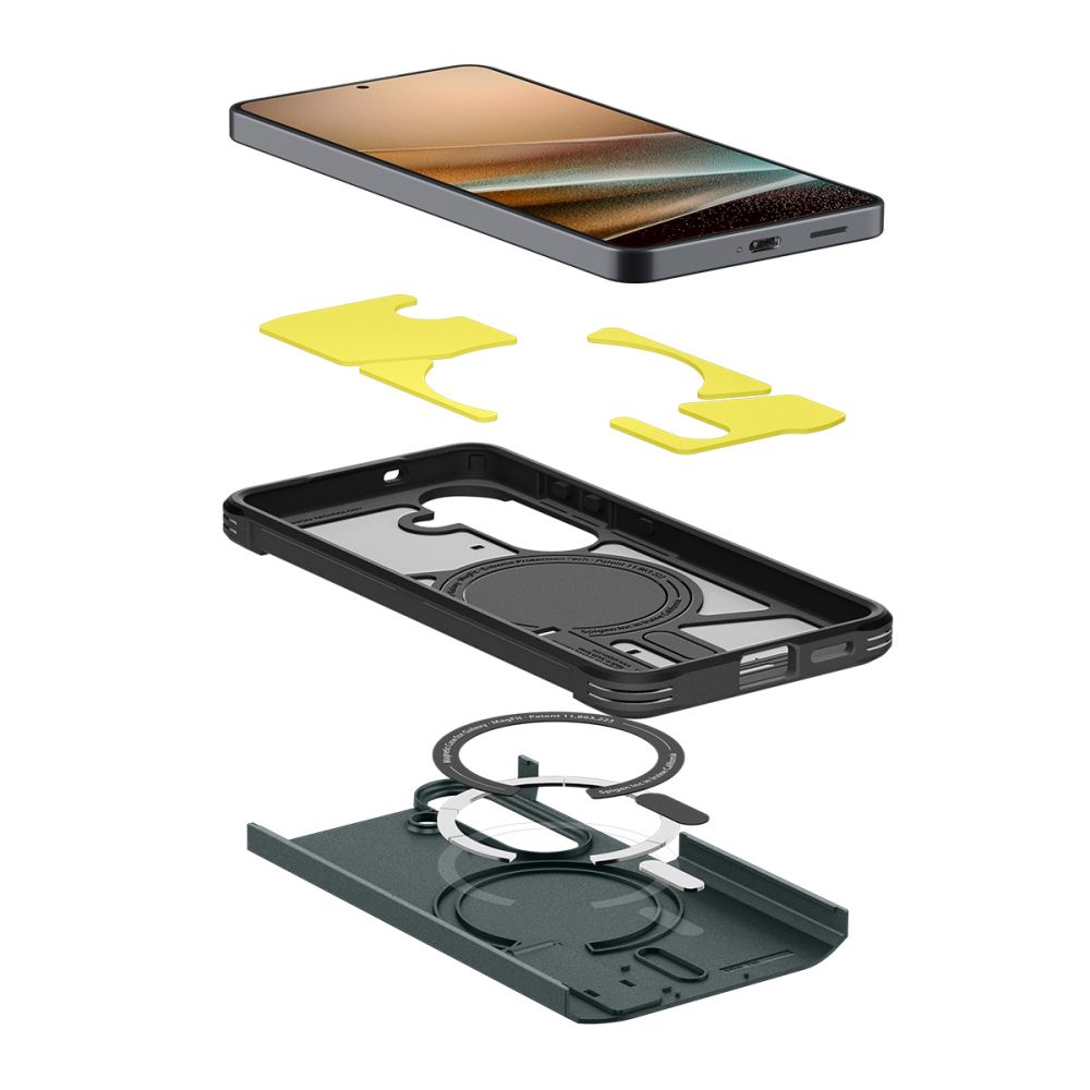 Spigen Spigen Galaxy S26 Skal MagSafe Tough Armor Abyss Green