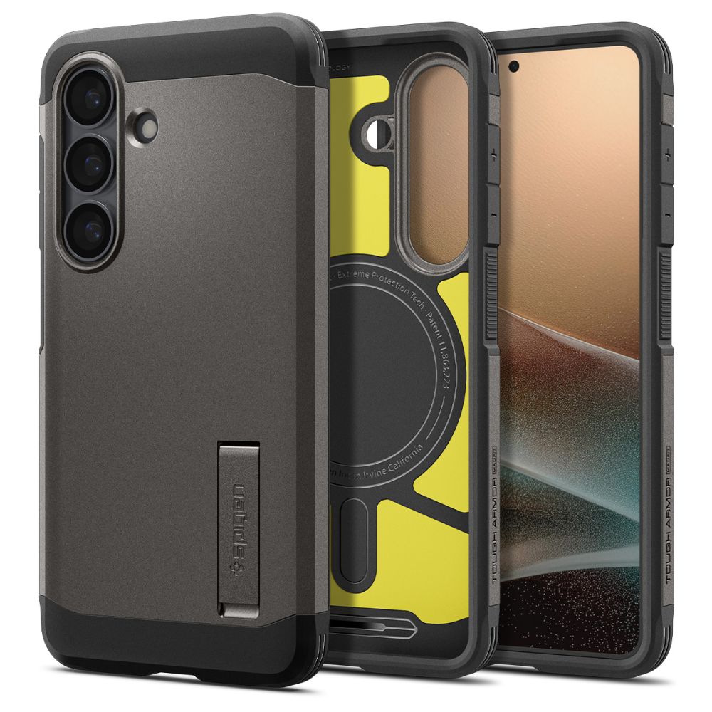 Spigen Spigen Galaxy S26 Skal MagSafe Tough Armor Gunmetal