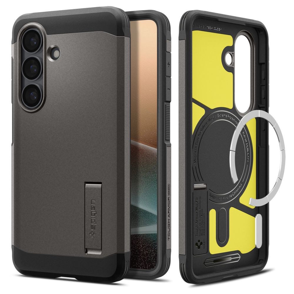 Spigen Spigen Galaxy S26 Skal MagSafe Tough Armor Gunmetal