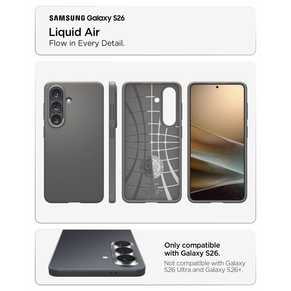 Spigen Spigen Samsung Galaxy S26 Skal Liquid Air Marble