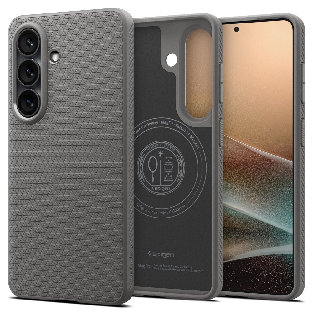 Spigen Spigen Galaxy S26 Plus Skal MagSafe Liquid Air Marble Grey