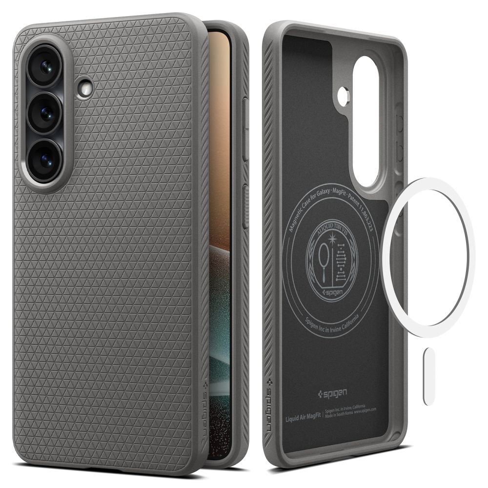 Spigen Spigen Galaxy S26 Plus Skal MagSafe Liquid Air Marble Grey