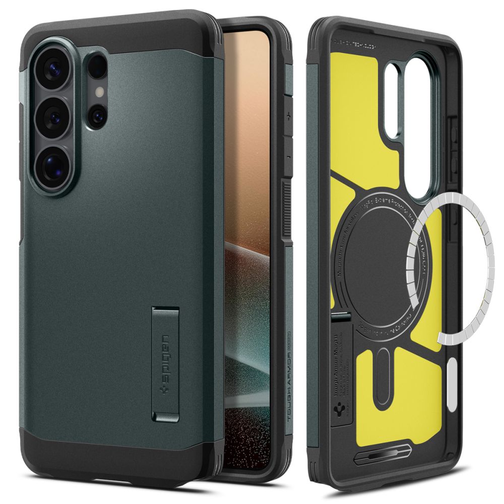 Spigen Spigen Galaxy S26 Ultra Skal MagSafe Tough Armor Abyss Green