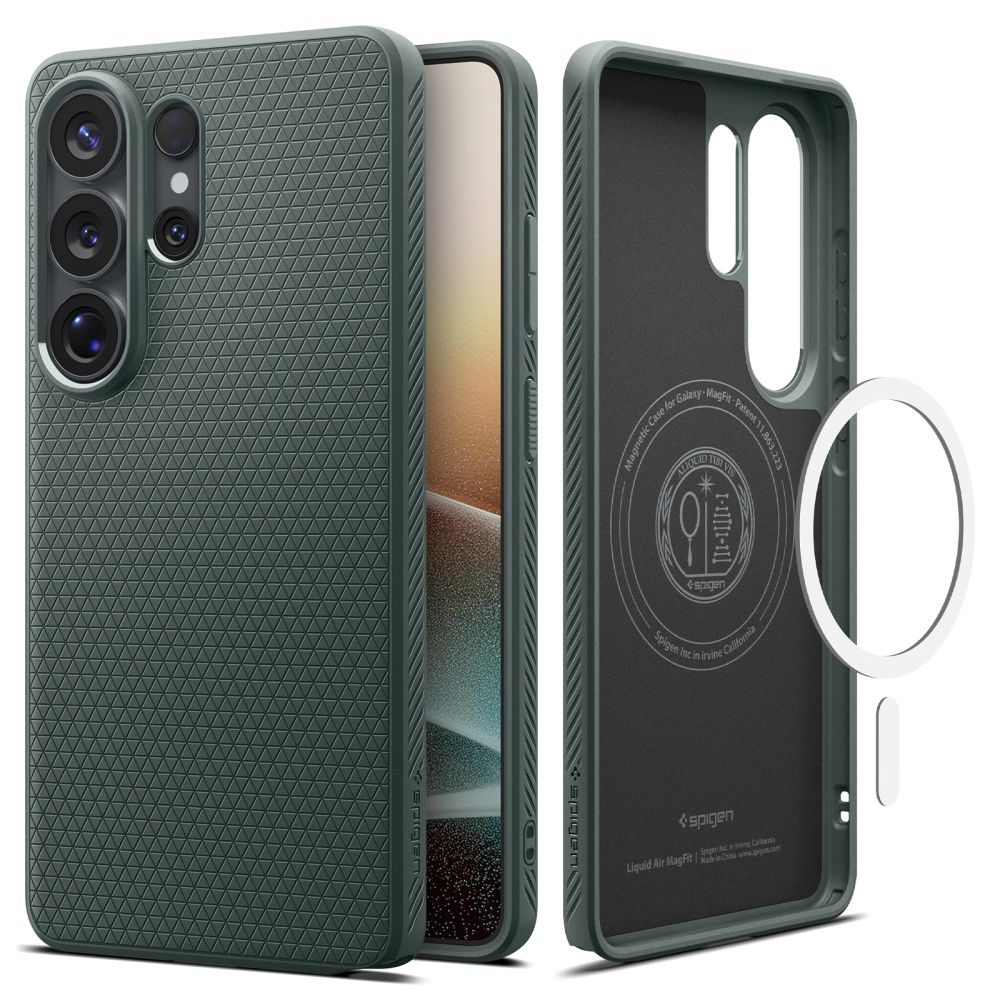 Spigen Spigen Galaxy S26 Ultra Skal MagSafe Liquid Air Abyss Green