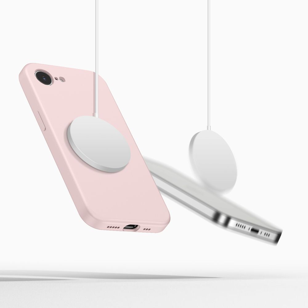 Tech-Protect Tech-Protect iPhone 17e / 16e Skal MagSafe Silicone Pink Pearl
