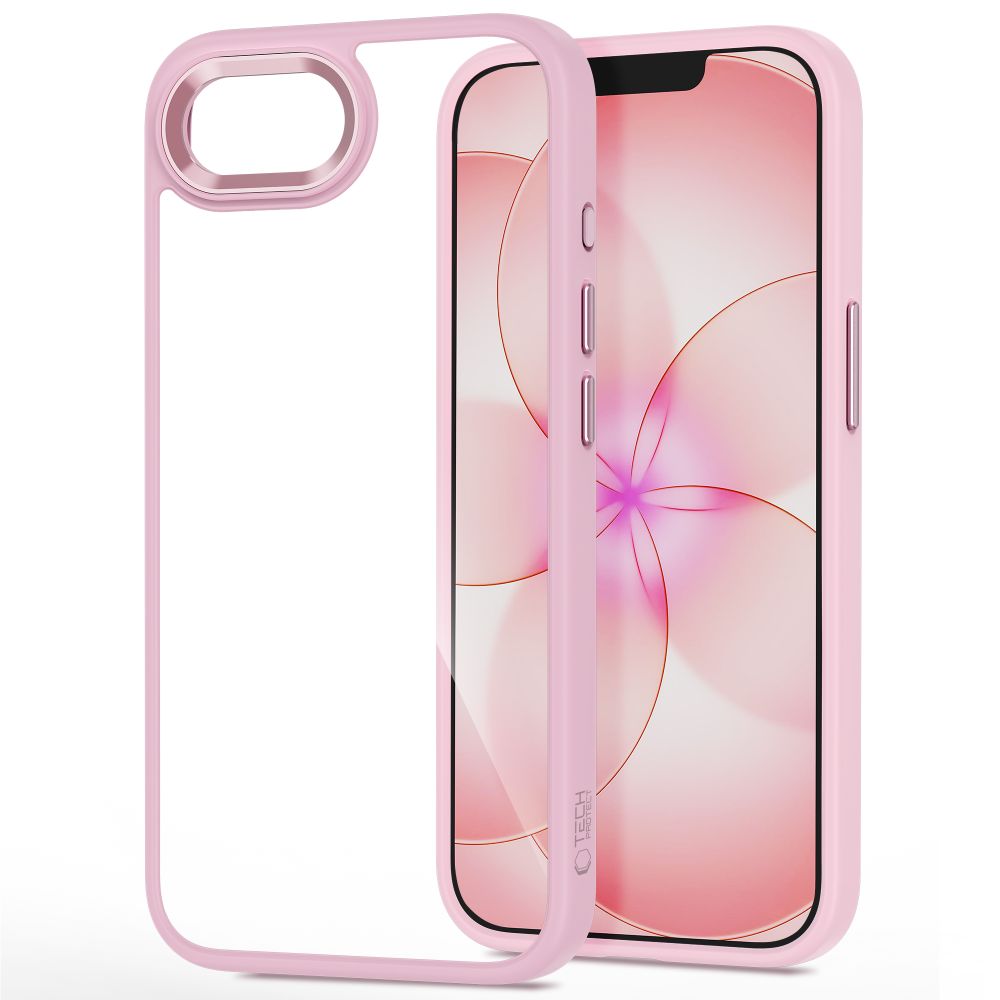 Tech-Protect Tech-Protect iPhone 17e / 16e Skal MagMat Rosa / Transparent