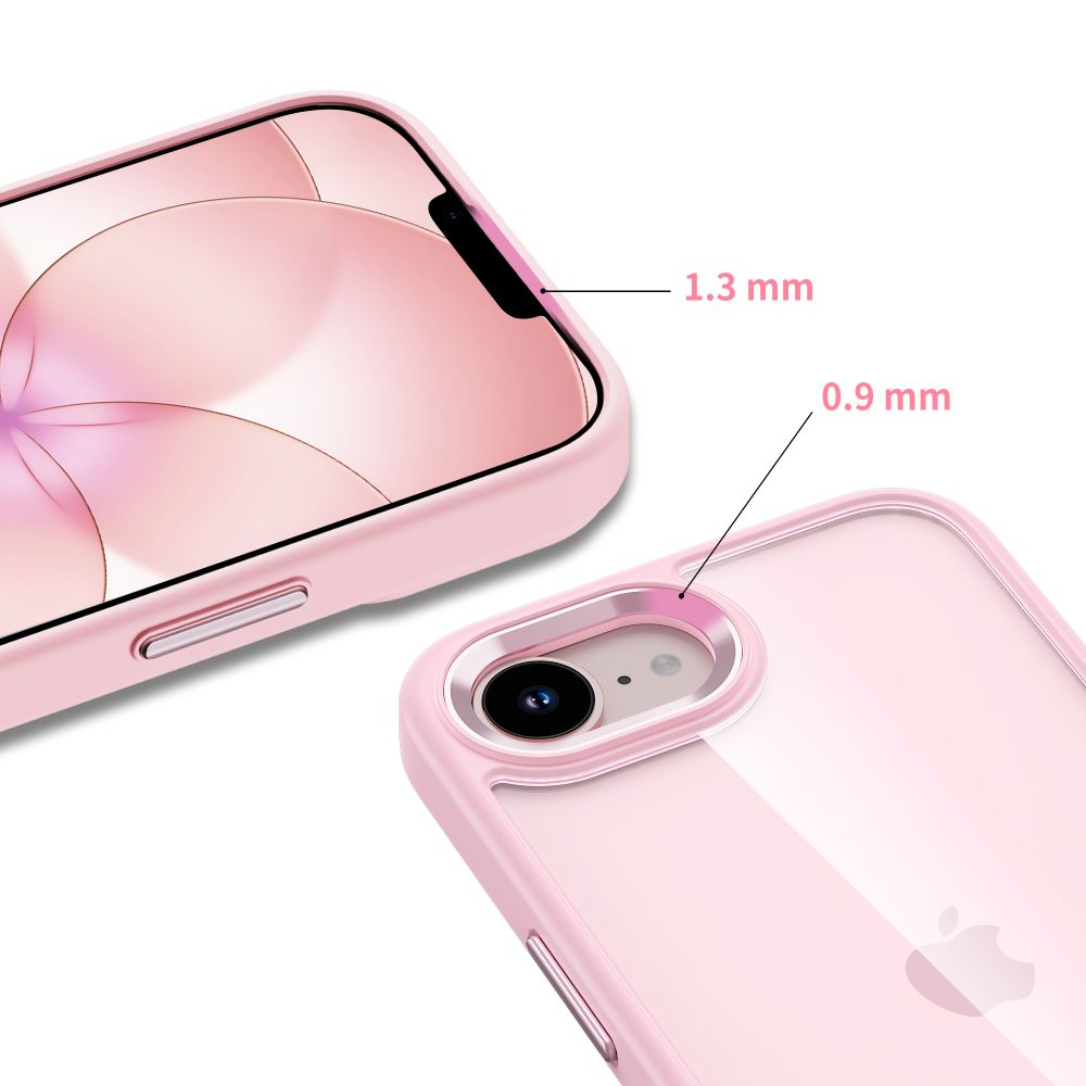 Tech-Protect Tech-Protect iPhone 17e / 16e Skal MagMat Rosa / Transparent