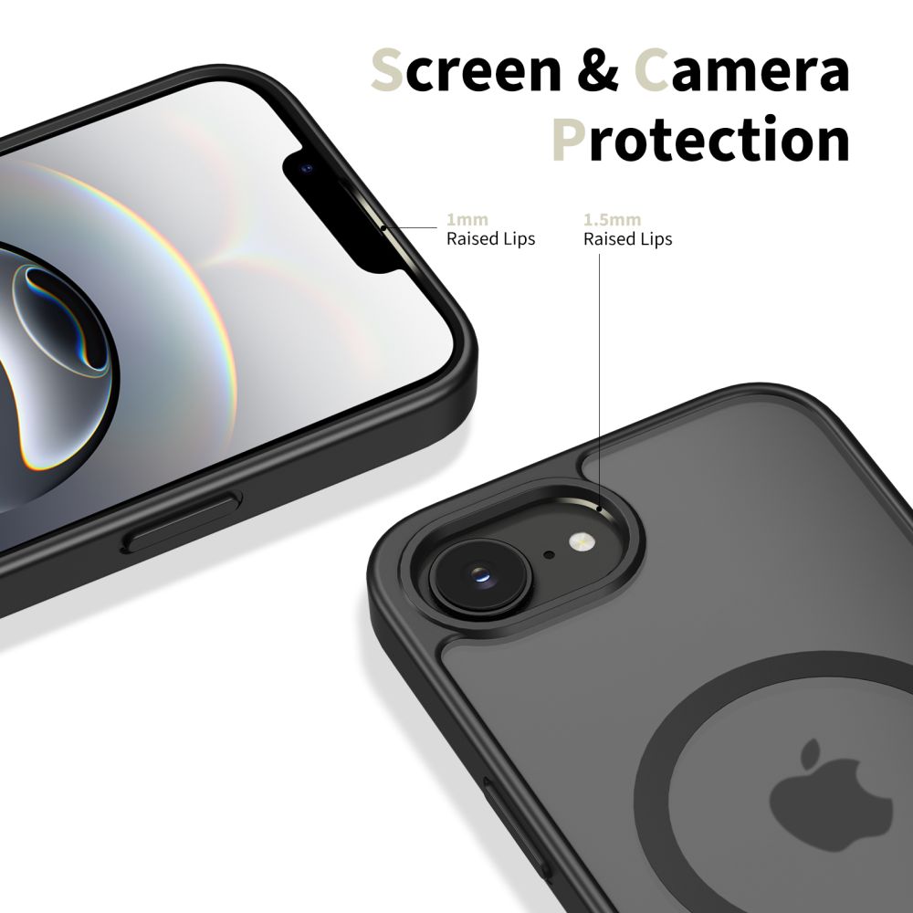 Tech-Protect Tech-Protect iPhone 17e / 16e Skal MagSafe BasicMag Matt Svart
