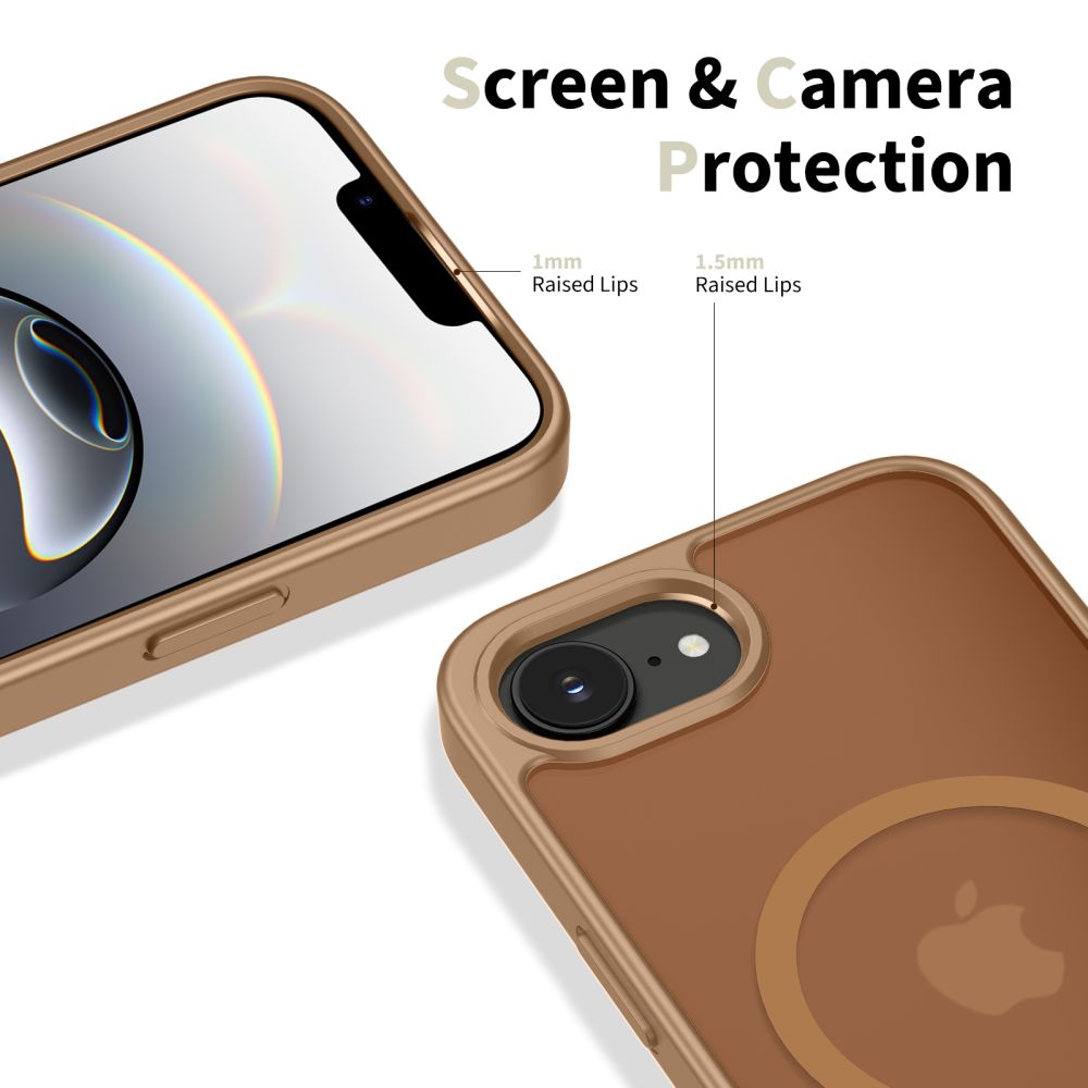 Tech-Protect Tech-Protect iPhone 17e / 16e Skal MagSafe BasicMag Matt Brun