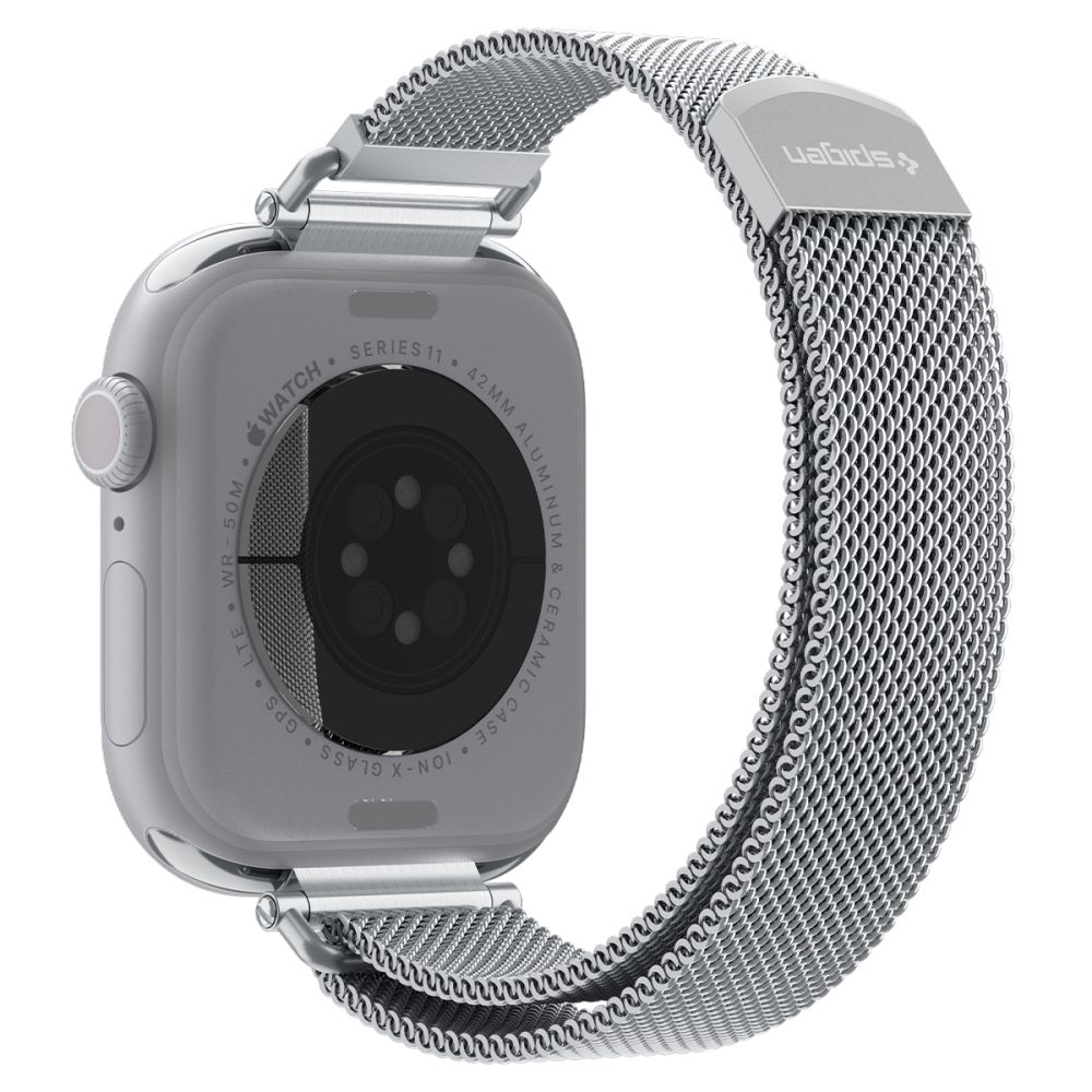 Spigen Spigen Apple Watch 38/40/41/42 mm Armband Milanese Silver