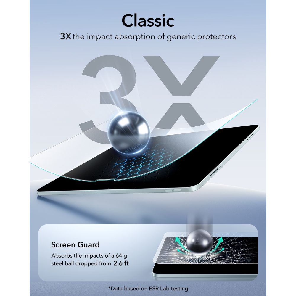ESR ESR iPad Air 13 2026-2024 2-PACK Skärmskydd Paper Feel