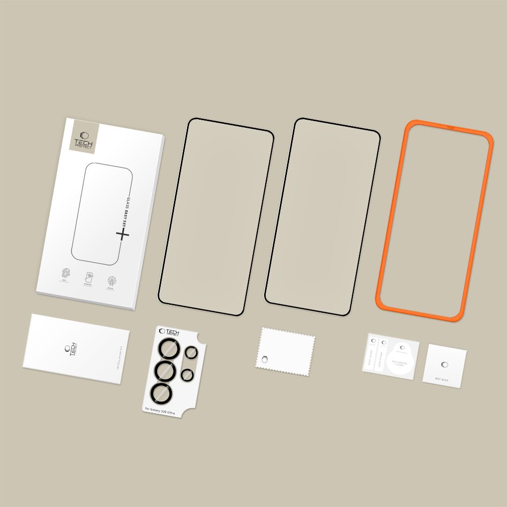 Tech-Protect Tech-Protect Galaxy S26 Ultra 3-PACK Skärmskydd / Linsskydd