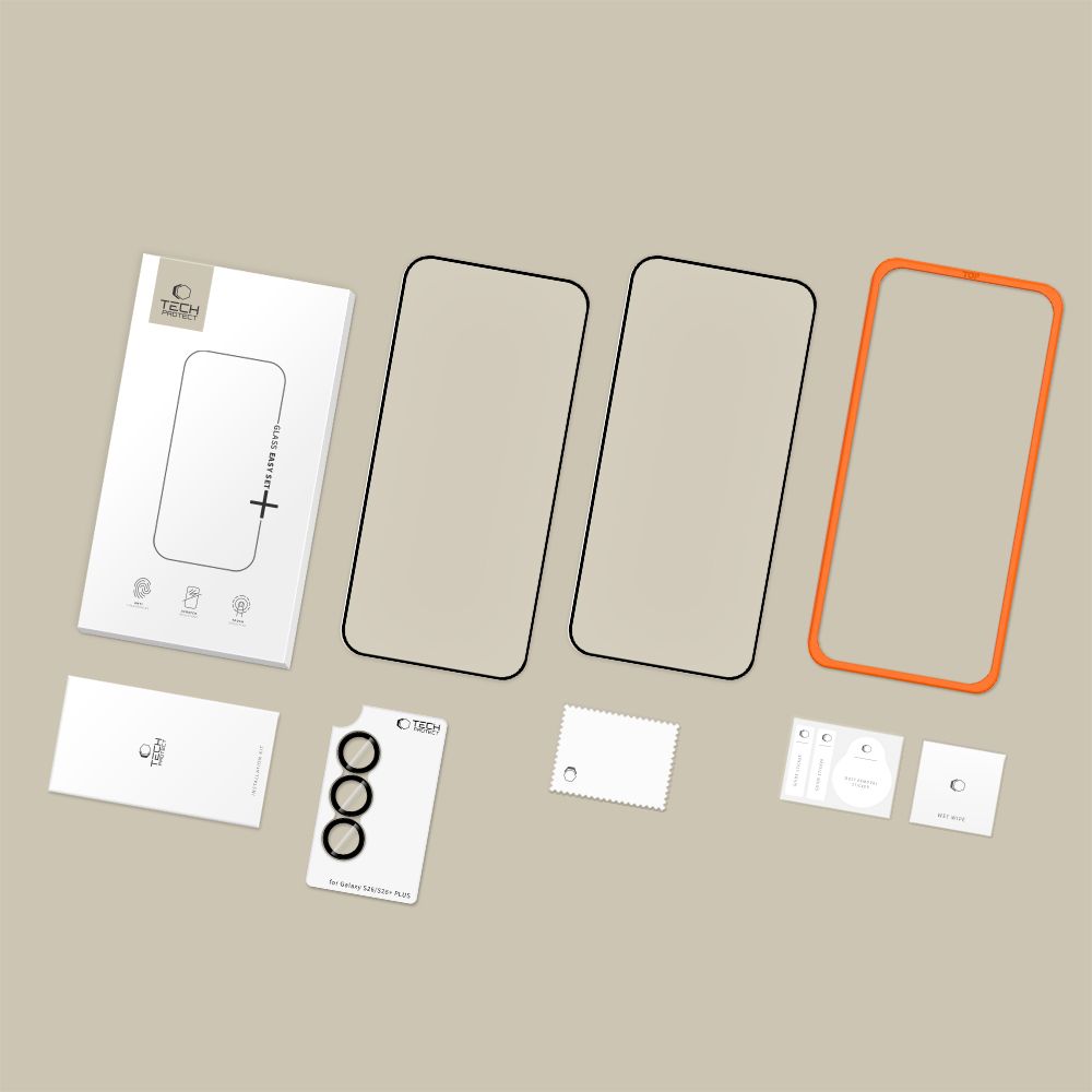 Tech-Protect Tech-Protect Galaxy S26 3-PACK Skärmskydd / Linsskydd