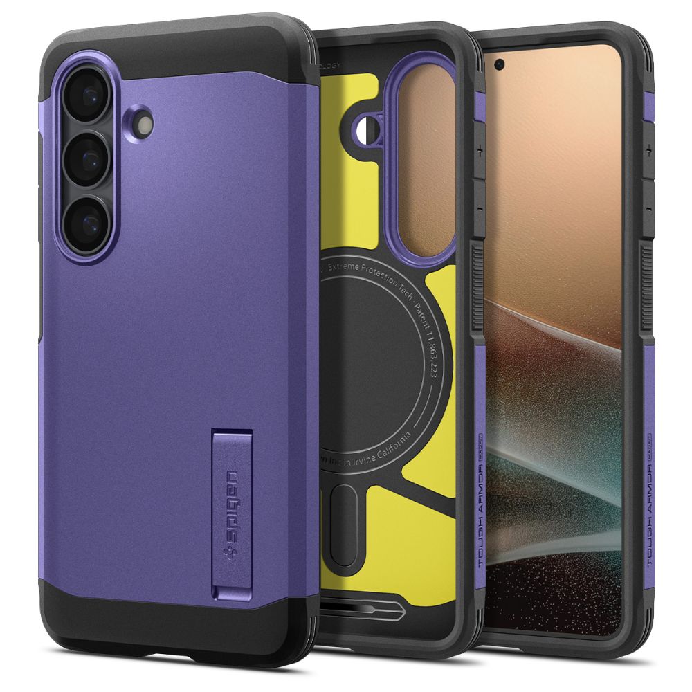 Spigen Spigen Samsung Galaxy S26 Skal MagSafe Tough Armor Ash Violet