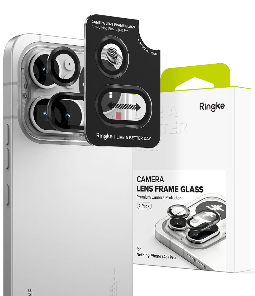 Ringke Ringke Nothing Phone 4a Pro 2-PACK Linssydd Svart