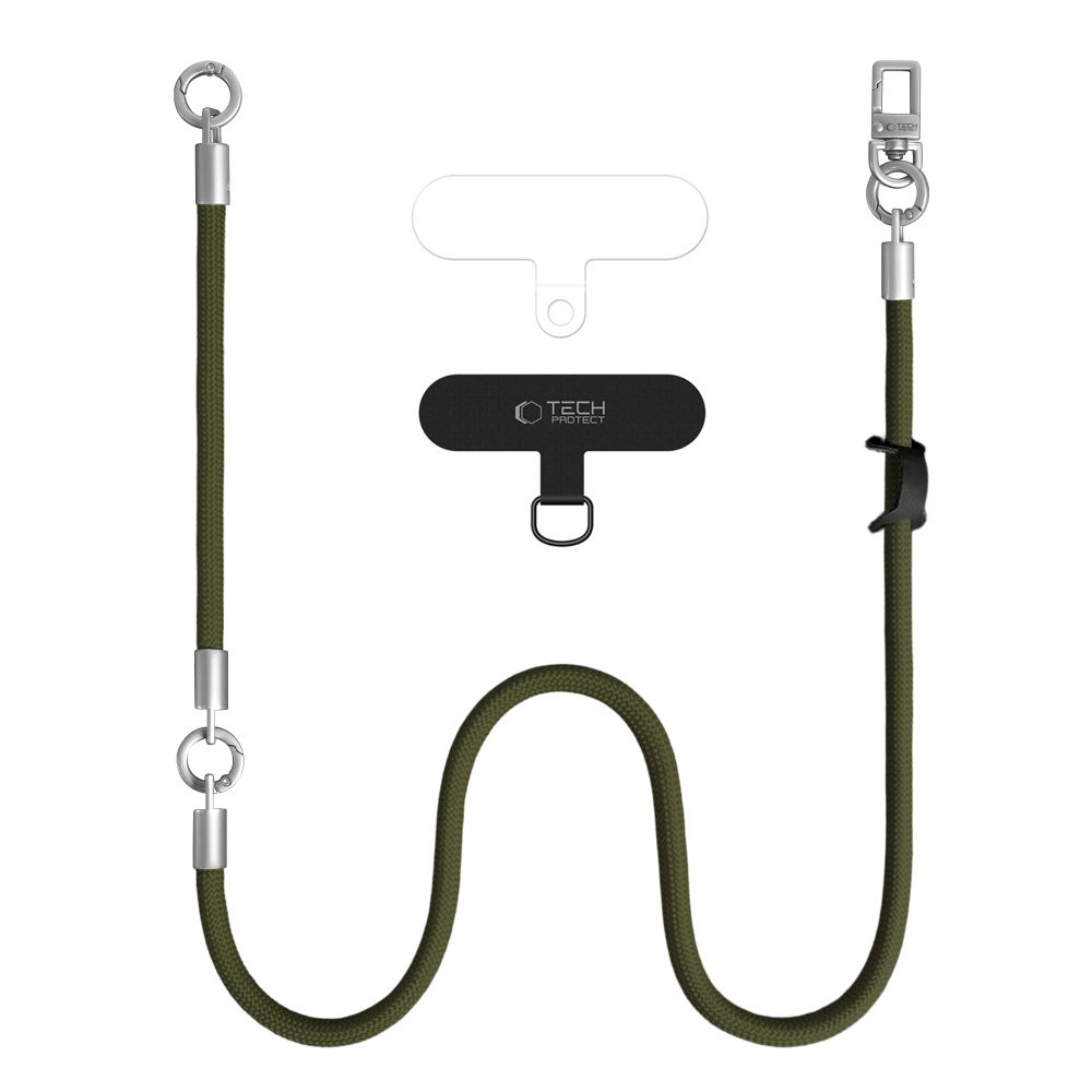 Tech-Protect Tech-Protect Mobilsnöre CrossBody & Wrist Rope Olive Green