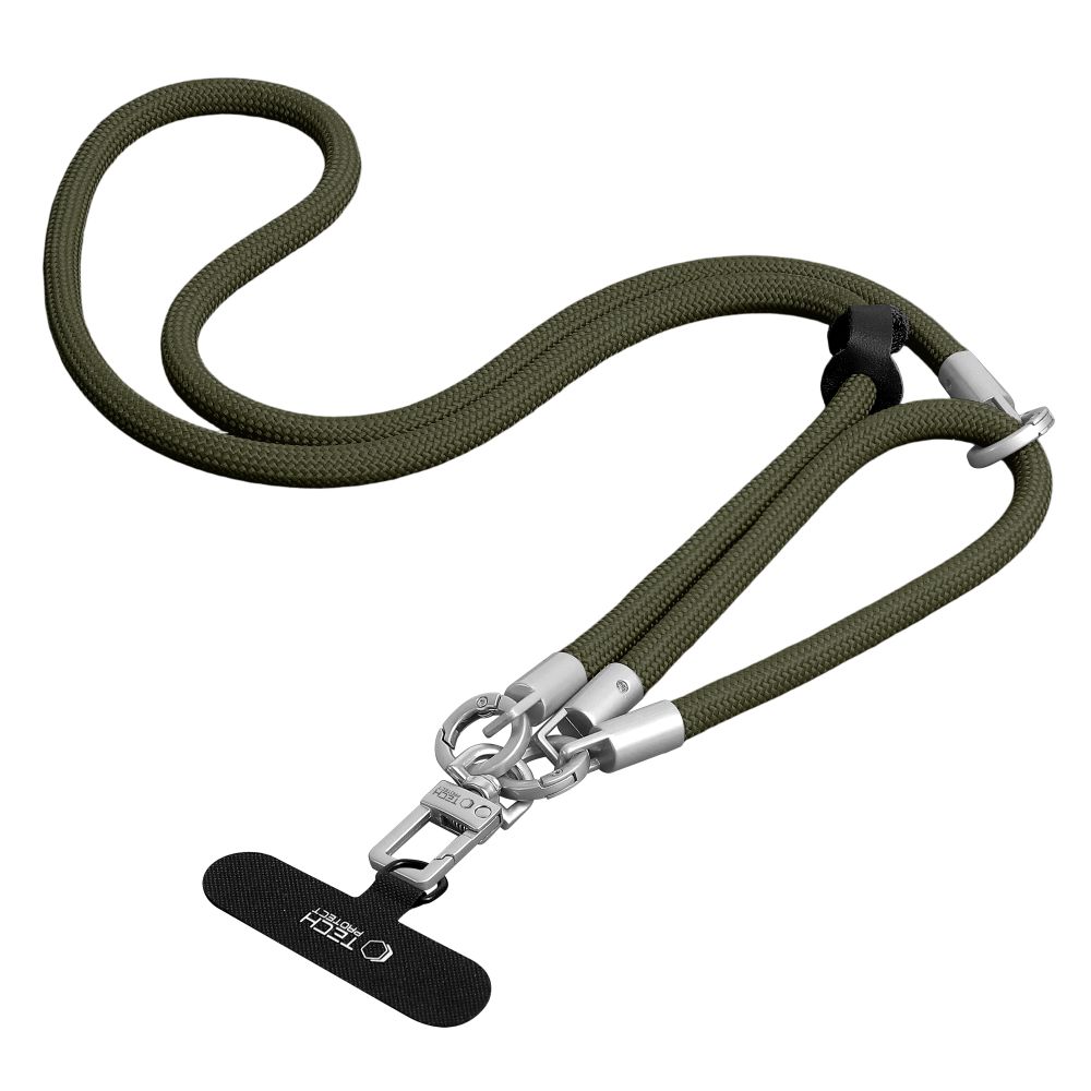 Tech-Protect Tech-Protect Mobilsnöre CrossBody & Wrist Rope Olive Green