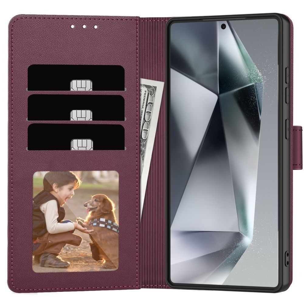 Tech-Protect Tech-Protect Samsung Galaxy A27 5G Fodral Läder Mulberry